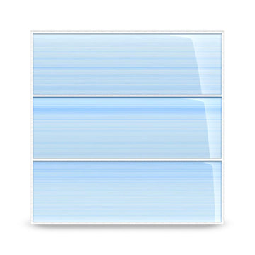 Big Blue Glass Subway Tile Backsplash or Bathroom/Showers, 4x12