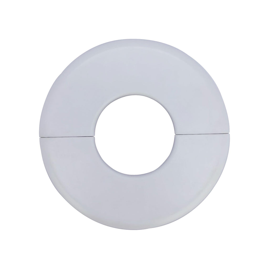 Wall Split Flange for 33mm Dia Pipe (1.3 inch), Flange Pipe Cover Decoration, ABS Round Self-Adhesive Escutcheon