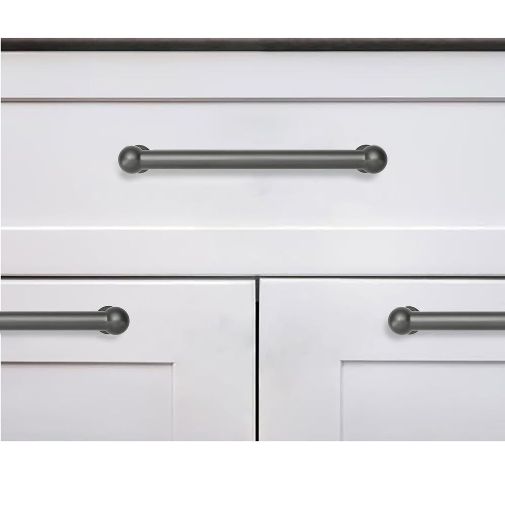 10 Pack 8 Inch Hole Center ASH Gray Cabinet Pulls Heavy Duty Solid Cabinet Handles cabinets Dressers Kitchens Handles