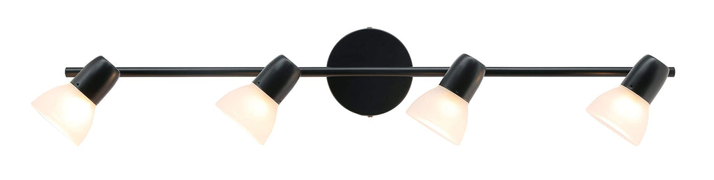 4 Light Black Track Light Fixtures Bathroom