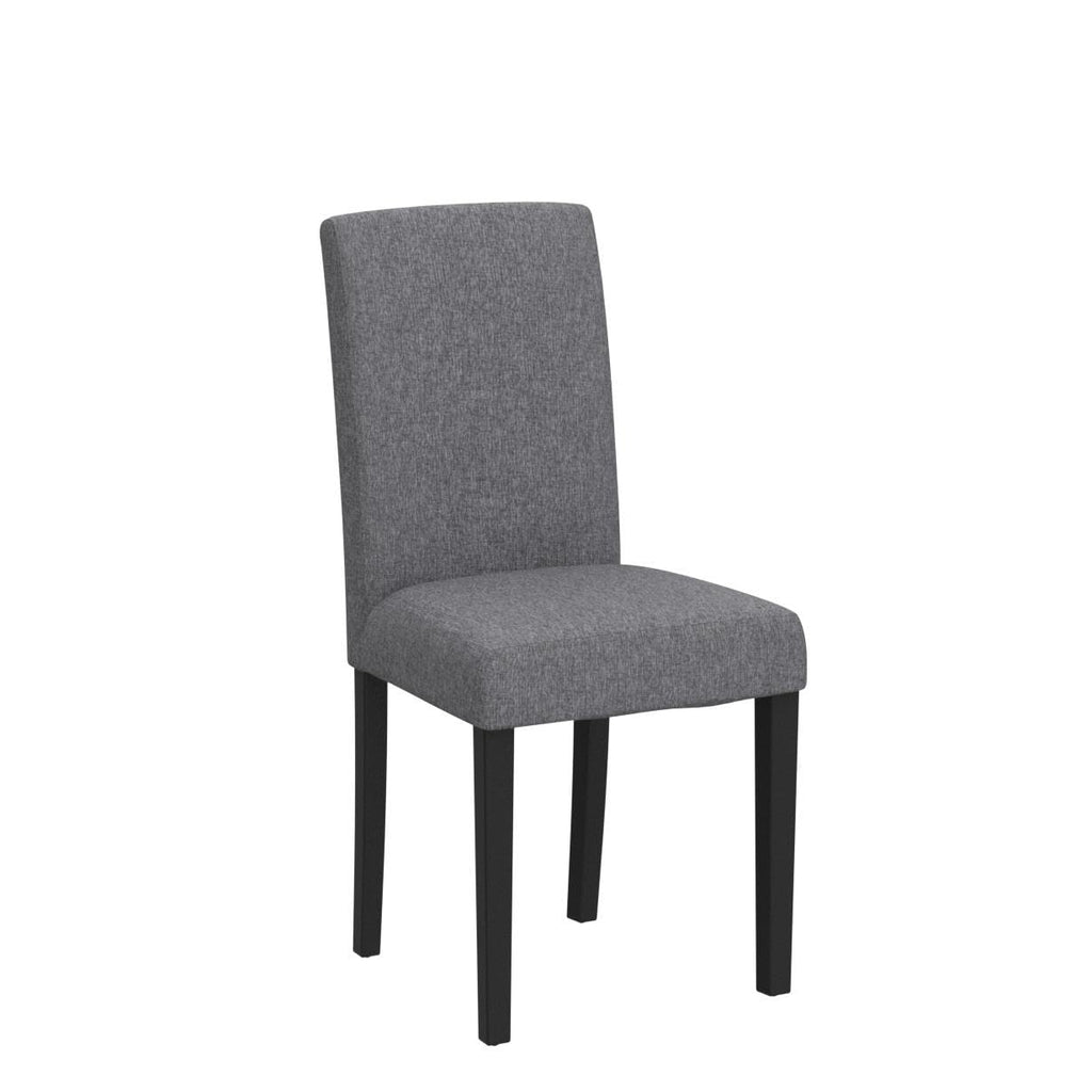 Set of 4, Modern Stylish Fabric Upholstered Parson Chair, Dining Room Chairs with Solid Wood Legs Living Room, Grey
