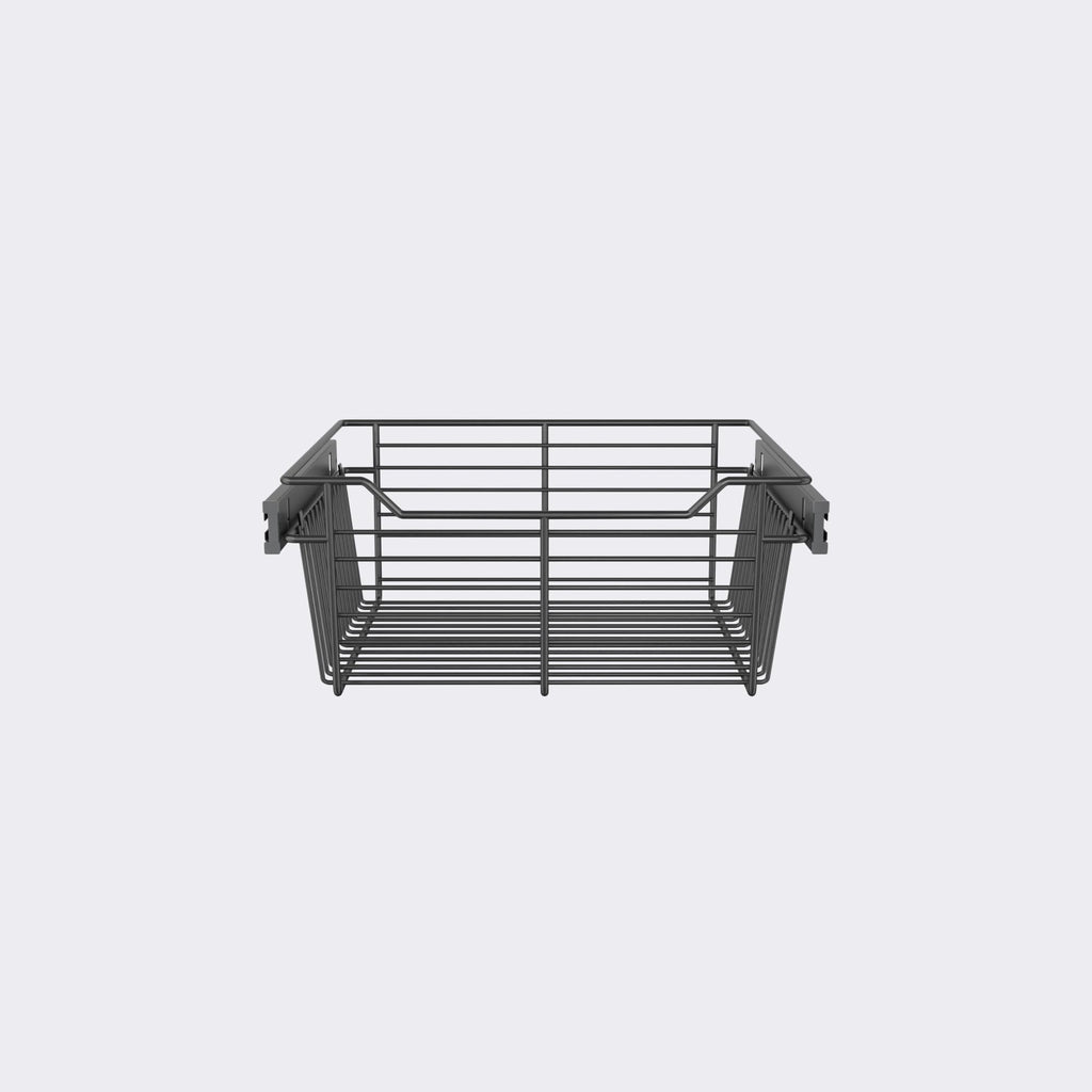 Matte Black 18" Classic Closet Wire Basket Standard