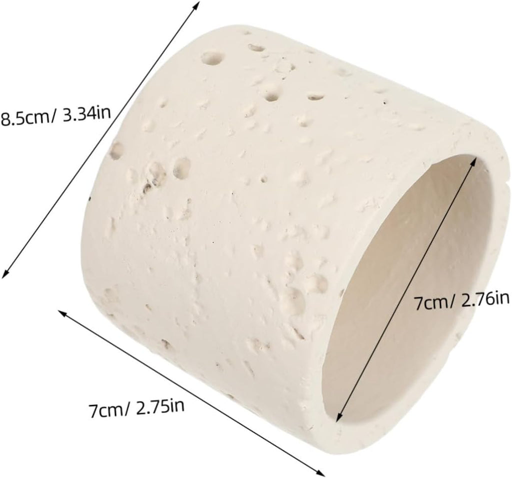 Concrete Match Holder for Fireplace and Candle Use, Minimalist Empty Cement Match Canister with 2.76in Diameter