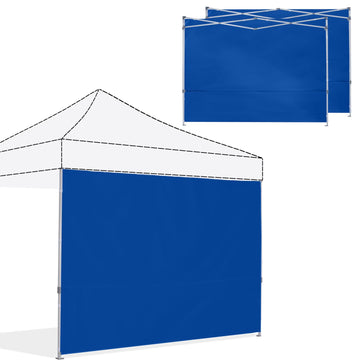 Instant Canopy SunWall 10x10 FT, 3 Pack Sidewall Only, Royal Blue