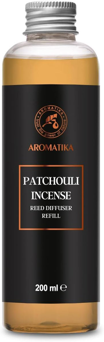 Reed Diffuser Refill Patchouli-Frankincense 6.8Fl Oz - Aroma Refill for Reed Diffuser - Long Lasting Home Fragrance - Set of 68
