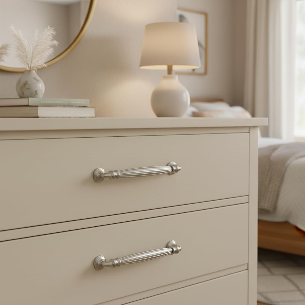 5" Brushed Satin Nickel Cabinet Pulls 10 Pack