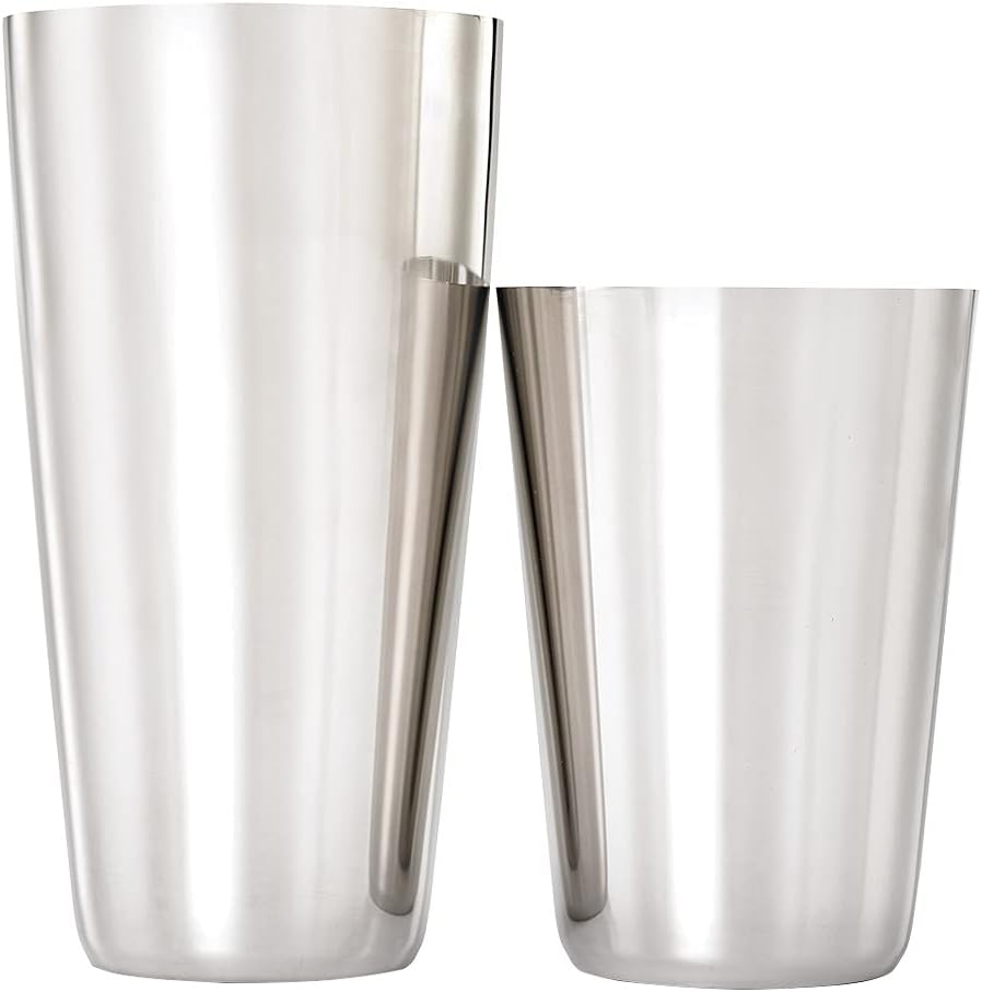 Superfly Tin Set Cocktail Shaker, (18 oz and 28 oz), Heavyweight Stainless, (M37161)