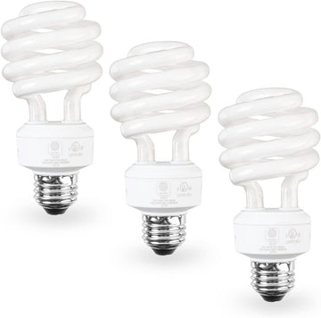 E26 Standard Screw Base 23W Spiral CFL Light Bulb Daylight