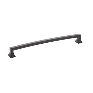 Menlo Park Collection 15 in. (381mm) Arched Appliance Pull, Matte Black