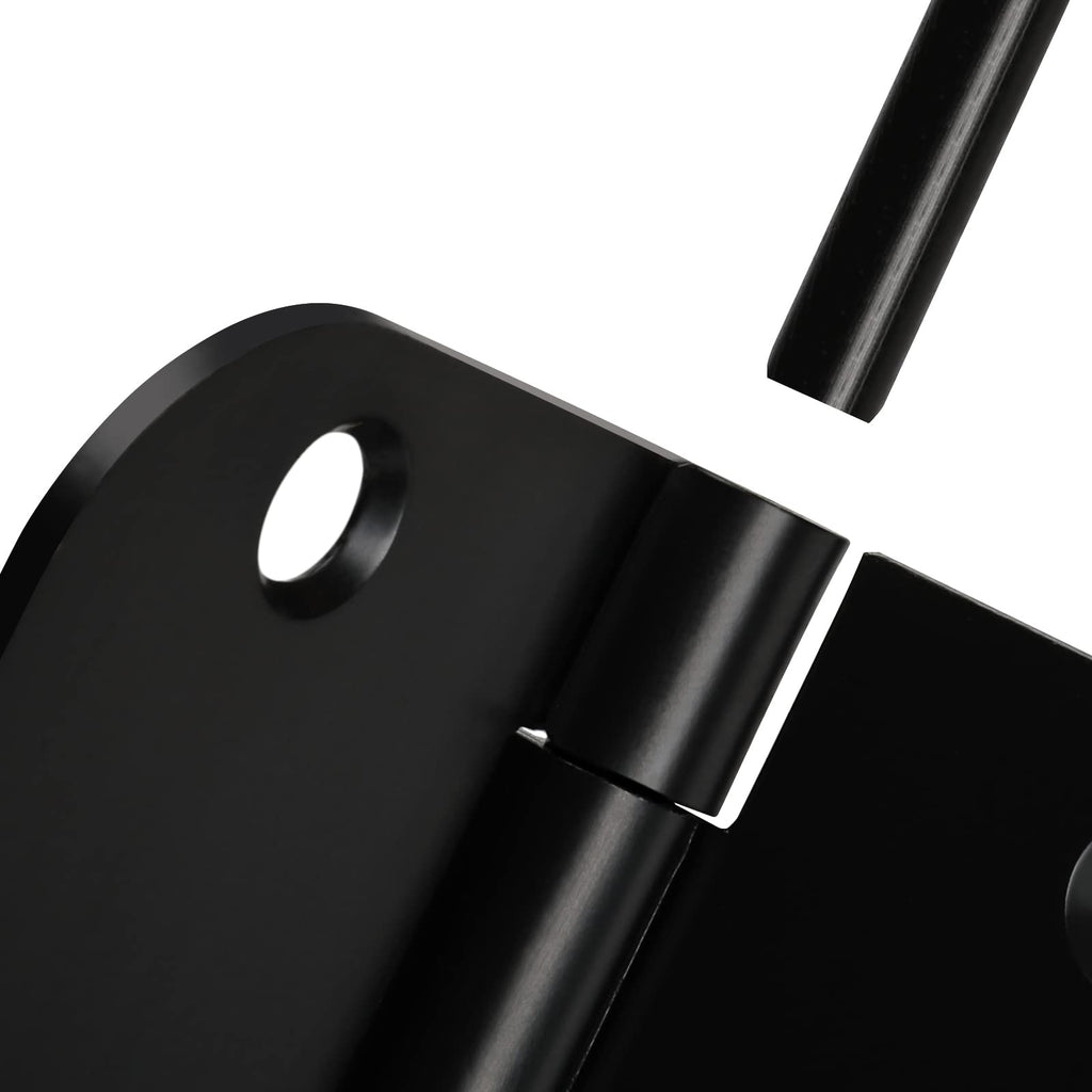 Black 3.5 Inch Interior 18 Pack Door Hinges with 5/8" Radius Corner