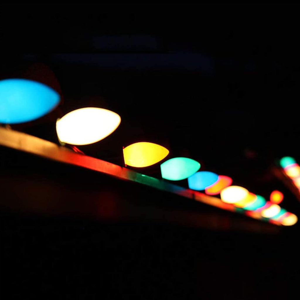C7 Christmas Lights Outdoor 25Ft LED Christmas String Lights with 27 Multicolor LED Bulbs(2 Spare), Vintage Colorful