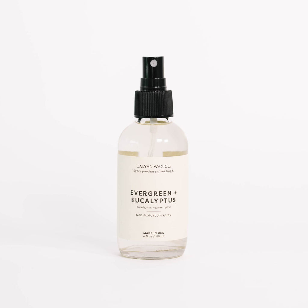 Evergreen & Eucalyptus Room Spray - Natural Room Deodorizer