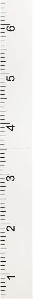 Modern 6. Foot Growth Chart Wooden Wall Ruler; 8 x 72; White; Decorative Wall-Mounted Height Chart for Kids for Use