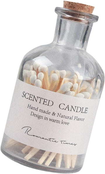 Aroma Candle Match Jar Set Decorative Glass Matches Holder Decor Candle Lovers and Weddings
