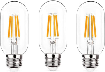 E26 LED Light Bulb 4W,Equivalent 40W,E26 Tubular Light Bulb Non Dimmable Daylight Warm 4000K,Antique Clear Edison