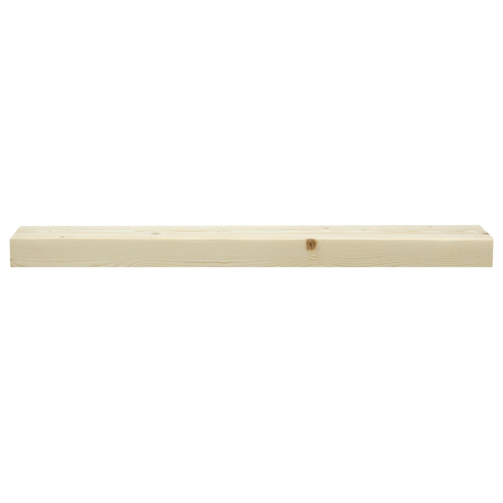 Smooth Timber Floating Shelf - Versatile Wood Mantel & Wall Shelf (Unfinished, 36 in.)