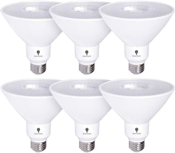 6 Pack High Power Outdoor PAR38 17W 170Watt Equivalent 1700 Lumens LED Cool White Dimmable Flood Light Bulb