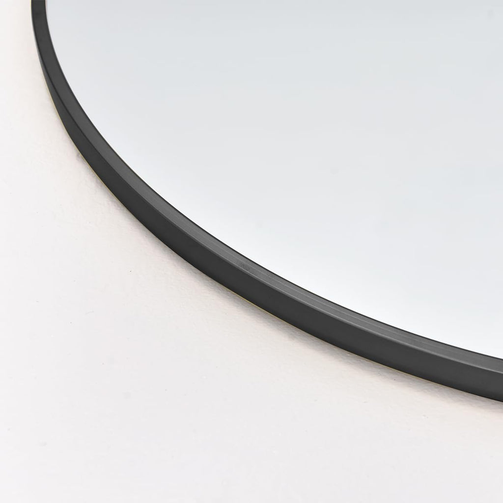 Arched Floor Mirror, 30" x 71" Oversized Full Body Mirror, Freestanding, Wall Mounted, Black