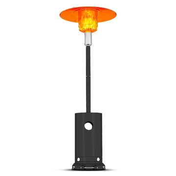 48, 000 BTU Patio Heater, Propane Stainless Steel Patio Heater With Wheels, Outdoor Propane Heaters for Backyard