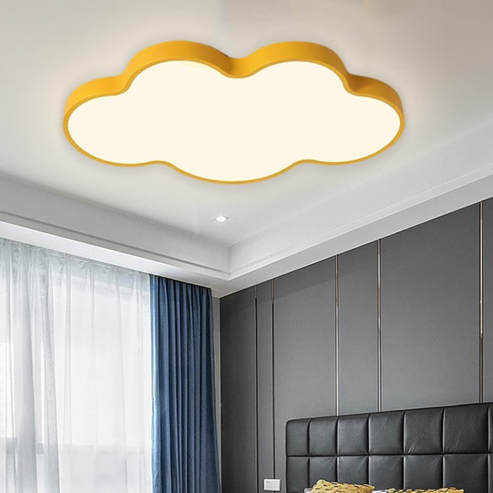 Cloud LED Flush Mount Ceiling Light, 29W Dimmable Kids Room Lamp, 18.98"