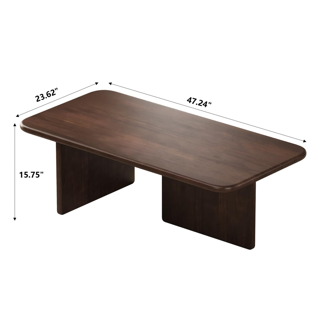 47.24 Inch Solid Wood Coffee Table
