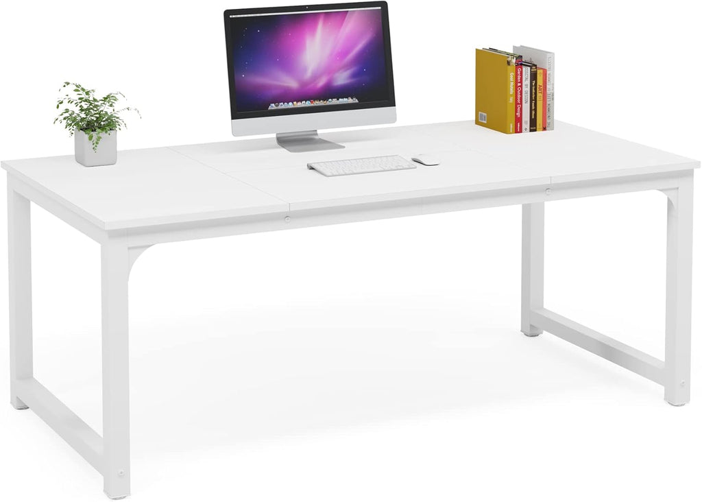 Modern Computer Desk, 63 x 31.5 inch Large Executive Office Desk Computer Table Study Writing Desk Workstation