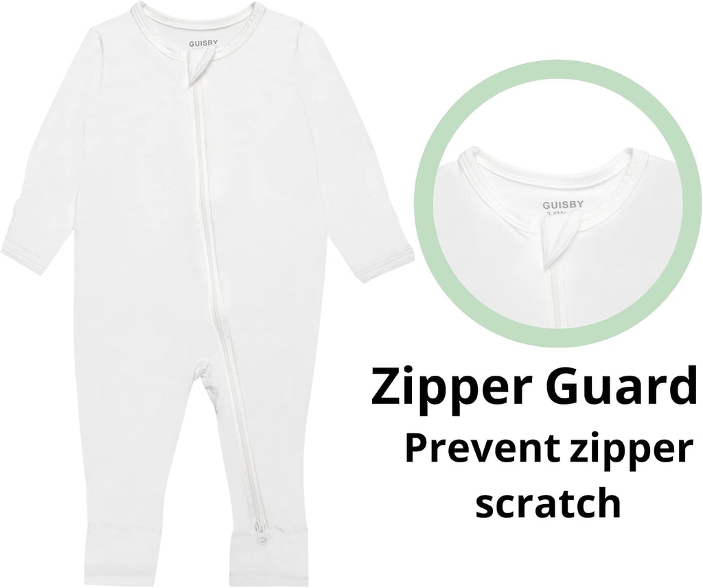 Baby Rayon Footless Snug Sleepers, Way Zip Footless Pajamas Pack