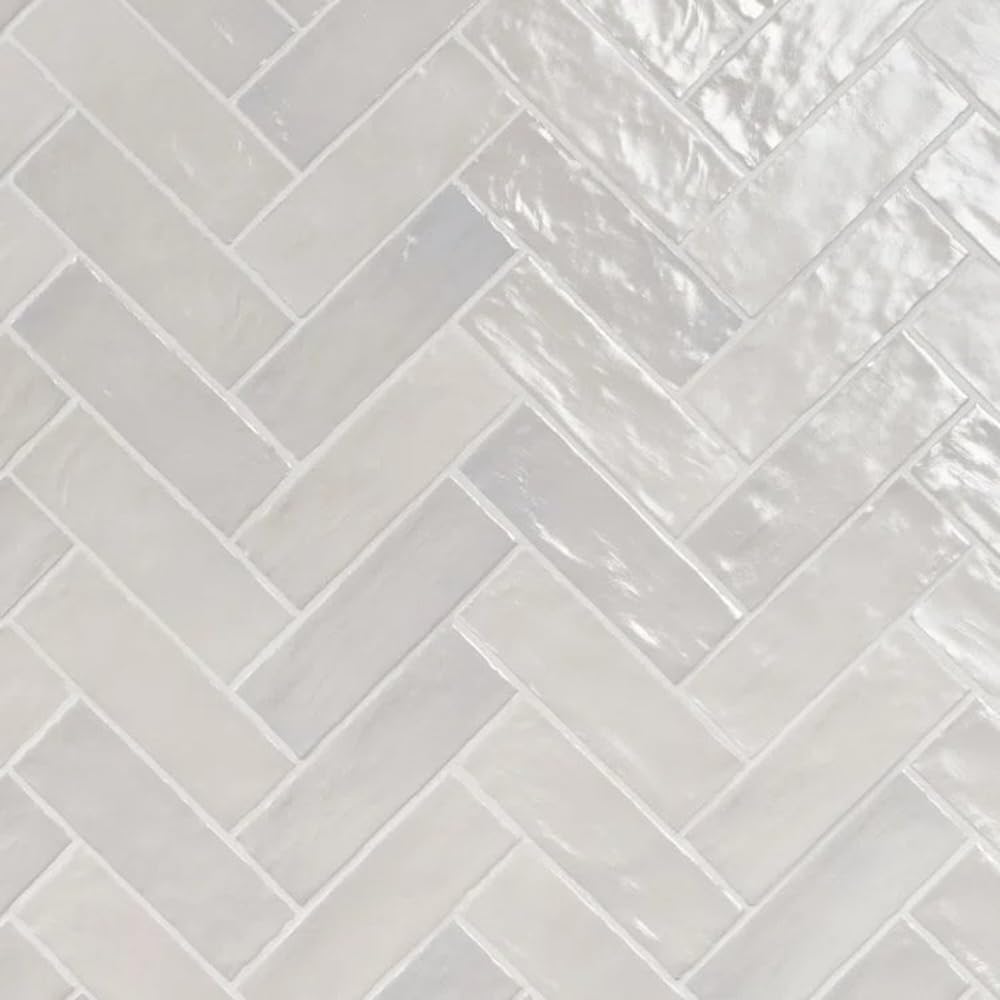 Mallorca Zellige | 2.5"x8" Zellige Ceramic Tile (5.38 Sq. Ft. / Carton) (White, Carton)