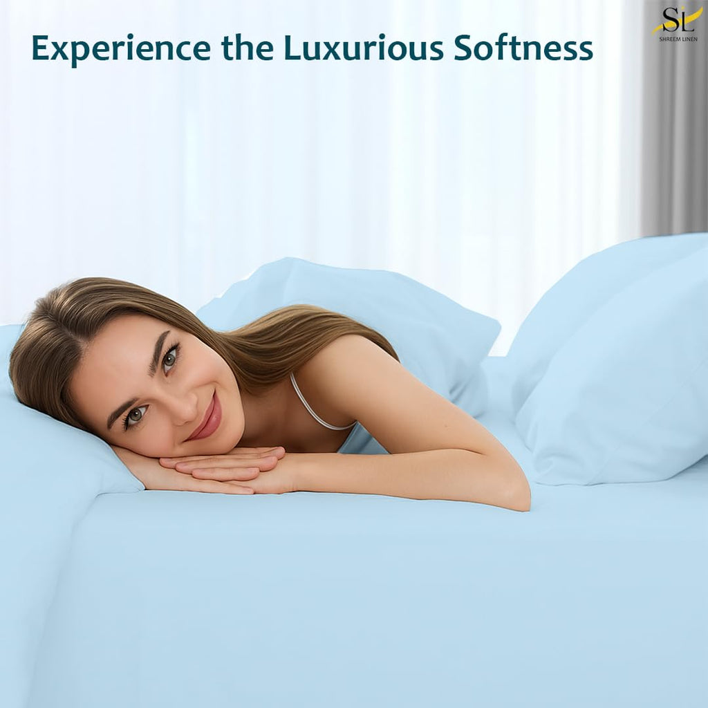Sheet Set - 4 Piece Ultra Soft Brushed Microfiber Bed Sheets - 15" Deep Pockets, Wrinkle-Free & Breathable for