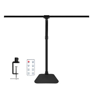 LED Desk Lamp with Clamp and Base, Dual Head Monitor Light