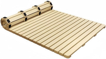 Foldable Roll-Solid Wood Bed Frame, Breathable Bed Plate, Pallet Bed Frame, Floor Bed Frame, Folding Ranked Skeleton