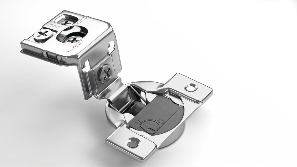 4-Pack, 1-5/16" 4D Overlay Soft Close Concealed Hinges for Face Frame Door, Control Closing Speed, Smooth Slow Self
