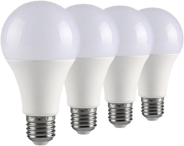 4 Pack 3 Way Light Bulbs 50 100 150W Equivalent Daylight 5000K A19 E26 Base