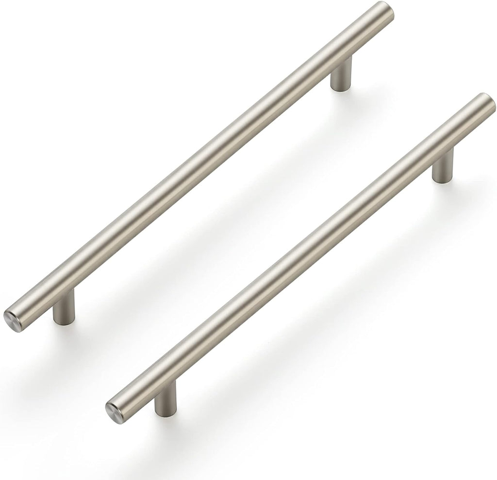 18 Pack 10 Inch Cabinet Handles Brushed Nickel Stainless Steel Cabinet Handles Kitchen Cupboard Pulls 7-1/2" Hole Center