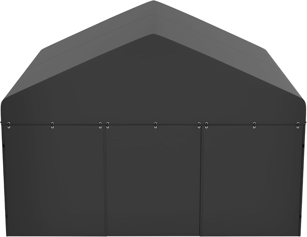 Outdoor Dog Kennel Steel Ideal Dog Fence for Medium/Small Dogs Anti-Rust Coating Cage with Roof All Weather Resistant