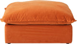 Ottoman Module for Living Room, Cushion Covers Removable, Minimalist Comfy Breathable Ottoman Seater Paired with Sofa Couch for Living Room Apartment, Orange A124-B0F1JR8WBJ