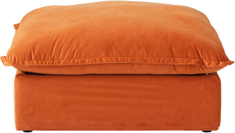 Ottoman Module for Living Room, Cushion Covers Removable, Minimalist Comfy Breathable Ottoman Seater Paired with Sofa Couch for Living Room Apartment, Orange A124-B0F1JR8WBJ