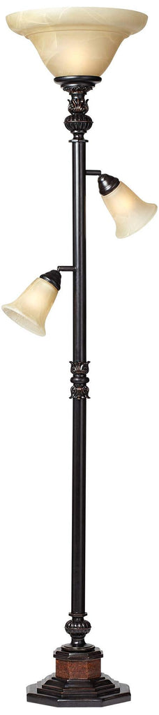 Sonnett 72" Tall 3-Light Torchiere Floor Lamp Living Room