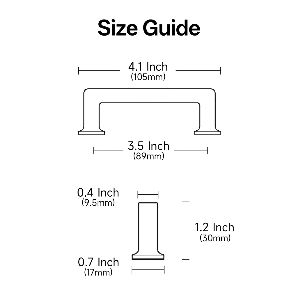 3-1/2" Polished Chrome Cabinet Pulls 10 Pack, AL3046CP