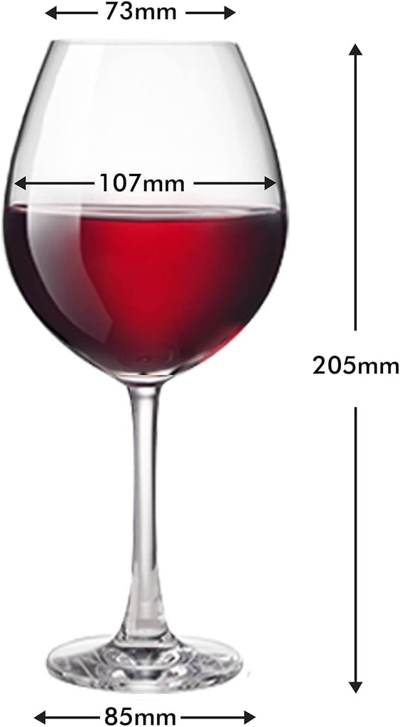 Unbreakable Red Wine Glasses with Stem 22oz Set of 2, Shatterproof Tritan Plastic Stemmed Outdoor Glasses, Reusable &