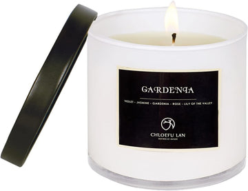 Premium Gardenia Scented Candle for Men & Women, Highly Scented, 7.1oz|45 Hour Long Lasting, All Natural Soy Candles - Set of 71