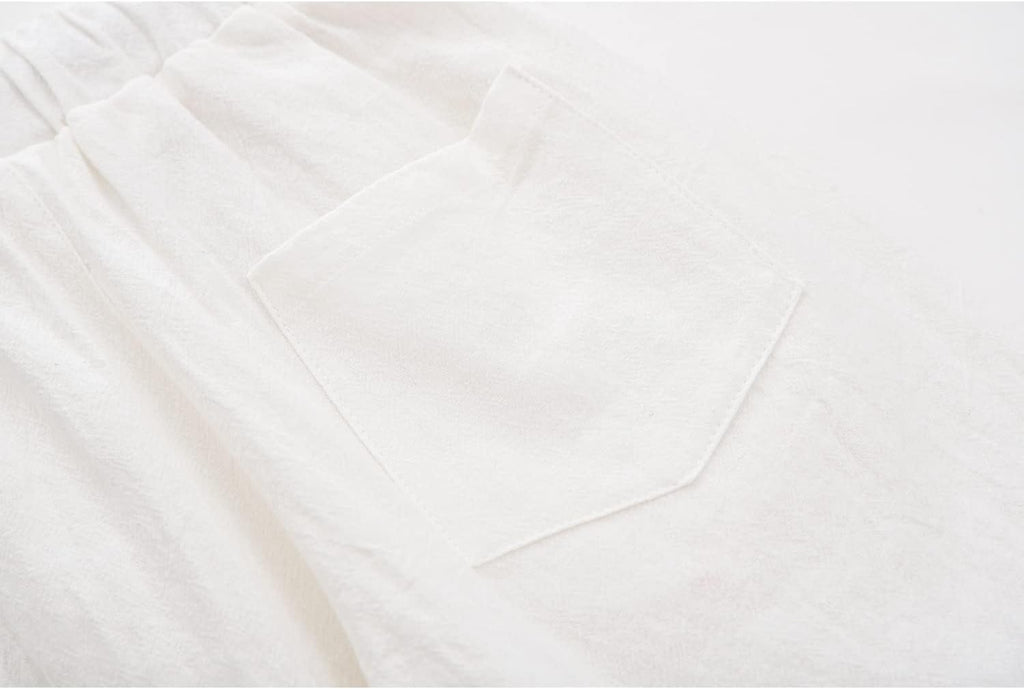 Boy's T-Shirt and Shorts Set Cotton Linen Summer Short Sleeve Children Two Pieces Clothing Pants Sets