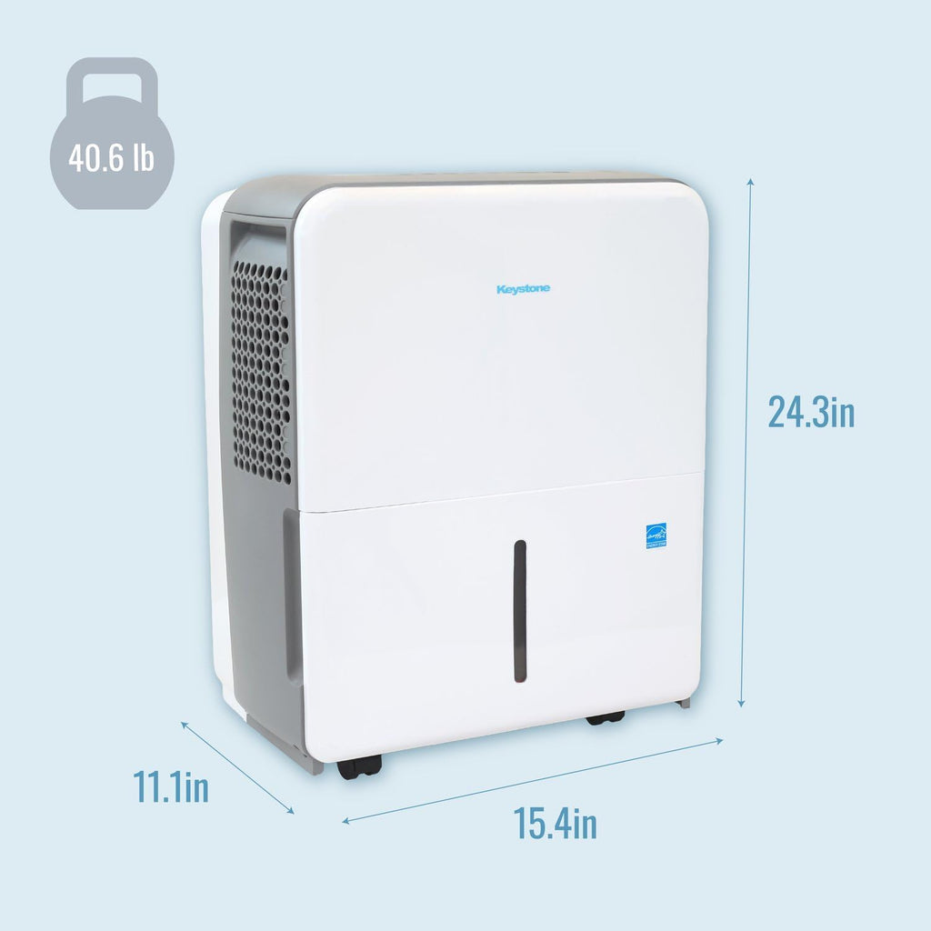50 Pint Portable Dehumidifier with Pump for Rooms up to 4500 Sq Ft, Energy Efficient Humidity & Moisture Extractor