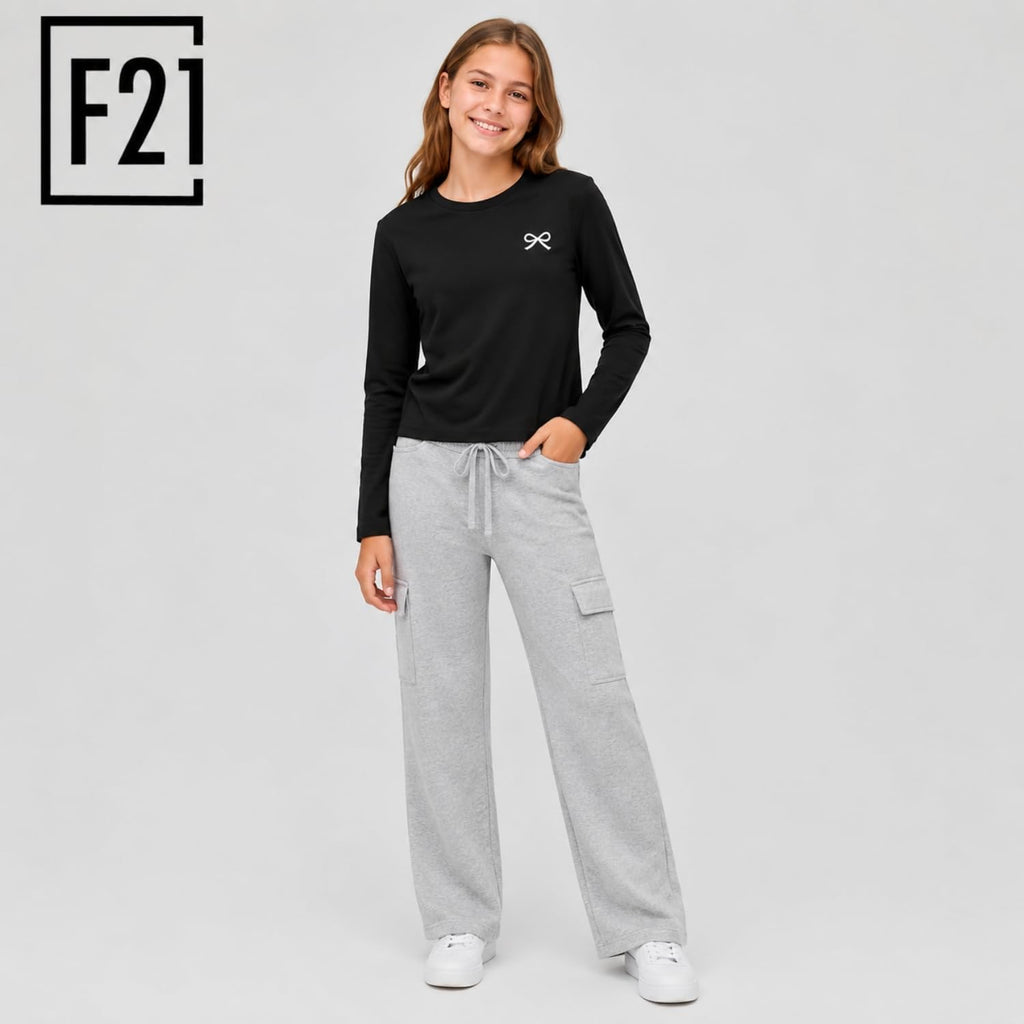 Girls Long Sleeve Shirts Pack, Soft Cotton Blend T Shirts
