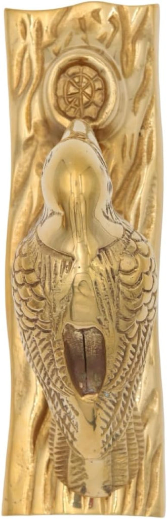 Wood Pecker Door Knocker in Solid Brass (Brass)