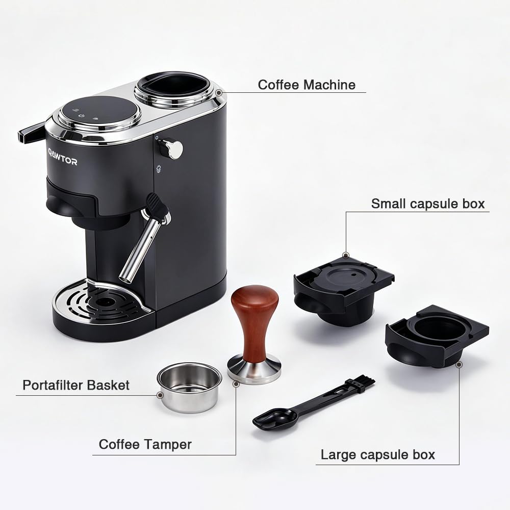Espresso Machine, 20 Bar Espresso Coffee Machine with Milk Frother
