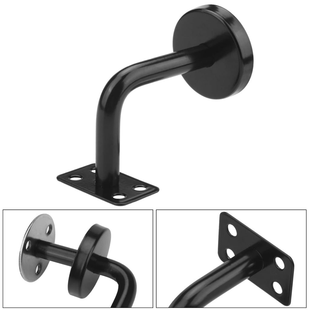 8 Packs 2.4 x 3.2 Inch Handrail Bracket, Heavy Duty Stainless Steel Handrail Brackets Set, Stair Railing Bracket for