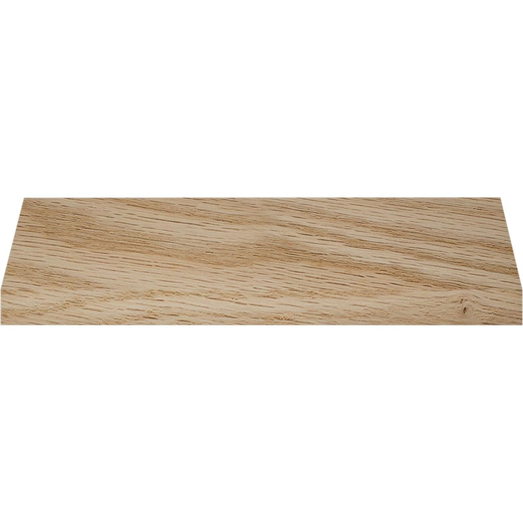 Crown Moulding, Solid Hardwood, 1 7/8"H x 1 5/16"P x 2 1/4"F x 96"L, Stain Grade White Oak