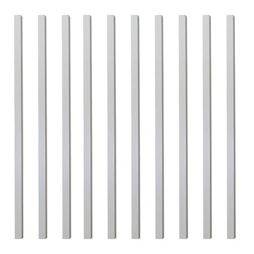 Square 1 1/4" Wooden balusters (Set of 10) 1 1/4"x 42" 5061 (Poplar, 42")