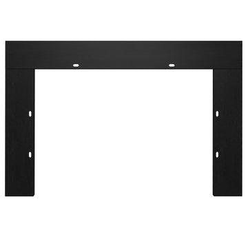 Electric Fireplace Insert Trim Kit for 40 inch Fireplace Electric Inserts, Metal Construction Plates, Black-B09R2114SG